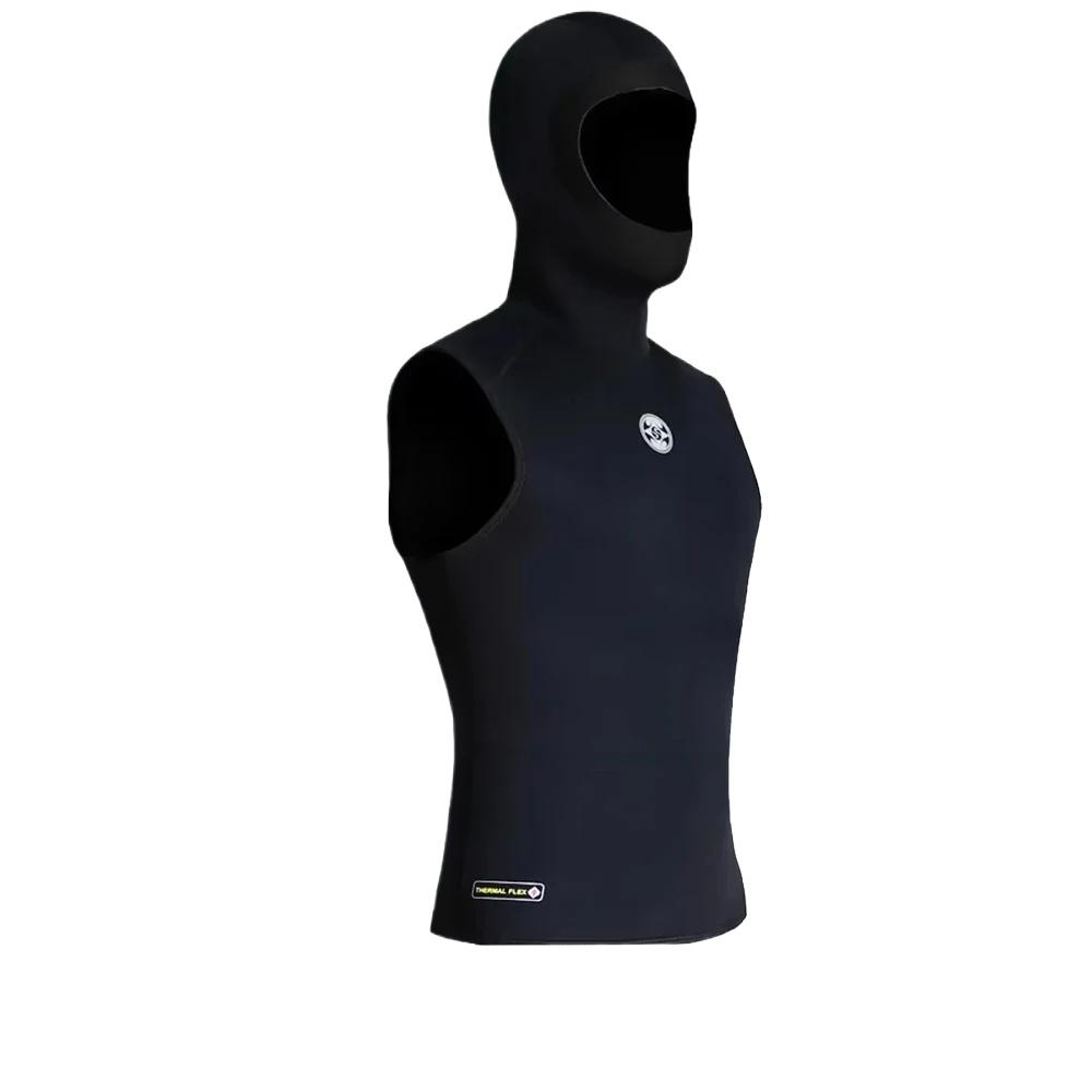 3MM Neoprene Men s Hooded Vest Wetsuit for Scuba Diving, Snorkeling and  Swimming - Keep Warm Spring Swimsuit S