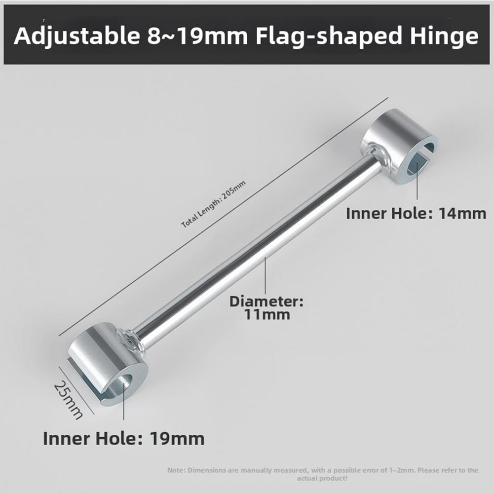 Double Ended Door Hinge Adjustment Wrench for Precise Control of Hinge Clearance on Multiple Door Types Made of Steel