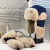 Lei Feng hat women's winter thickened velvet thermal cotton hat cycling windproof ear protection snow hat Northeast cold hat men
