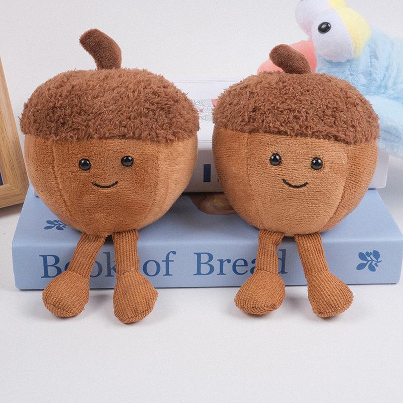 Roztomilá plyšová hračka žalud Kreslený přívěsek Měkká vycpaná panenka Přívěsek na klíče do auta Batoh taška Decor Kid Gift