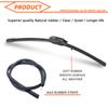 Wiper Blade Universal General J U Hook 13"14"16"17"18"19"20"21" 22" 24" 26"28" Windshield Windscreen Rubber Car Accessories