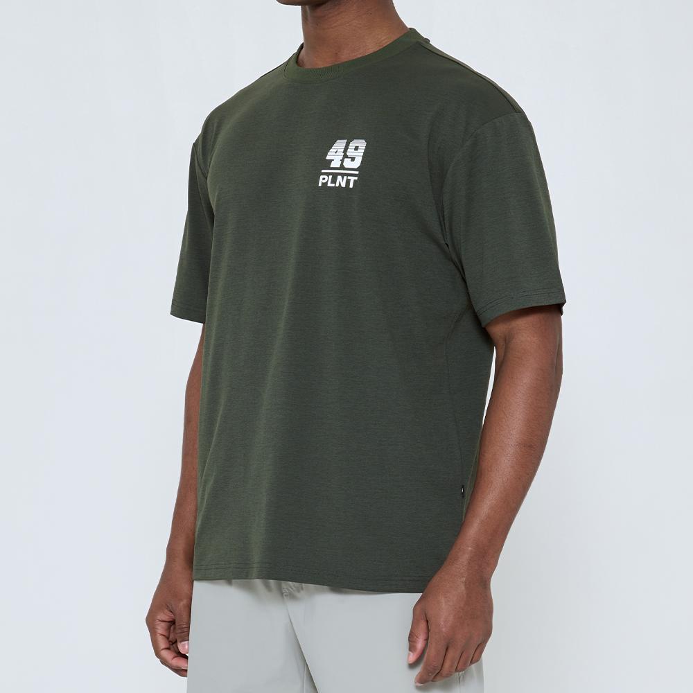 Peullaeniteu [2Pack] Quick-Dry Semi-Overfit Back Logo T-Shirt (Type A)