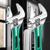 6/8inch Adjustable Wrench Professional Shifters Spanner with Wide Calibers Opening for Household