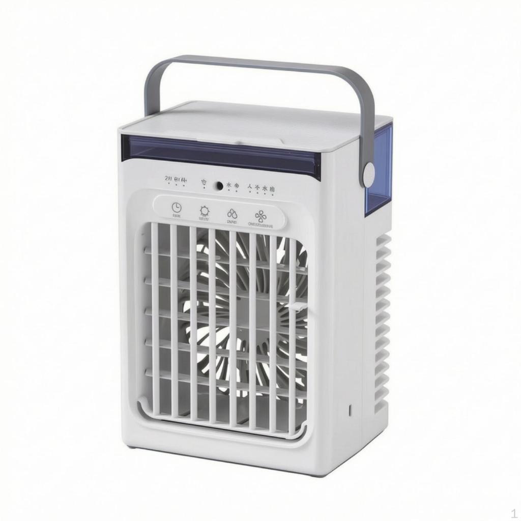 Desktop Humidifier Fan Personal Evaporative Air Cooler Cooling for Bedside Table