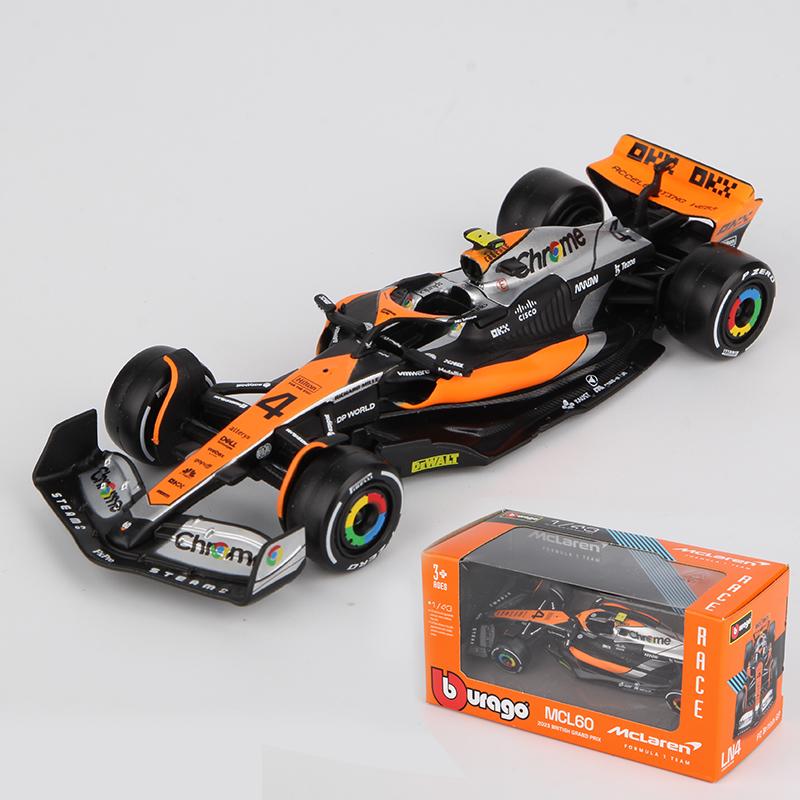 ABAC1 Bburago 1:43 2023 F1 Model RB19 W14 SF23 C43 A523 AMR23 Racing Alloy Car Toy Red Bull Mercedes Alfa Romeo Apline