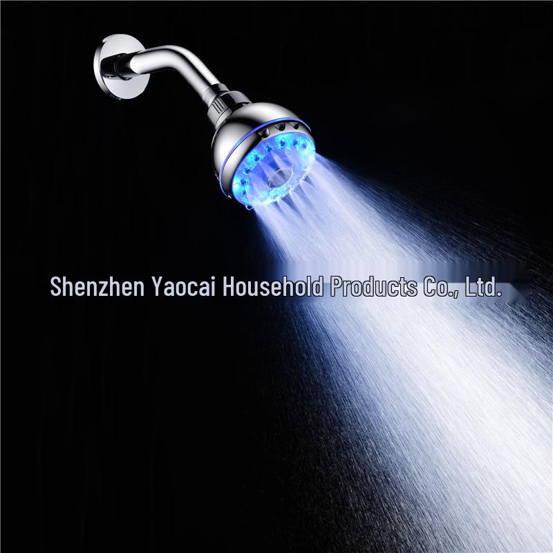 8010-A21 Multifunktions-LED-Duschkopf mit verstellbarem Strahl