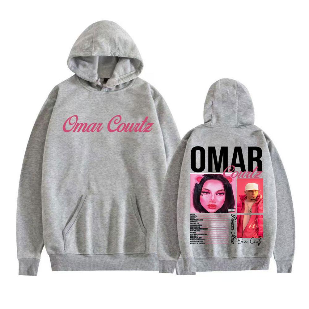 Rapper Omar Courtz Primera Musa Tour Cover Hoodies Men Women Clothing Retro Aesthetic Sweatshirts High Quality Bodywarmer Hoodie