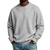Men S Loose Solid Color Crew Neck Long Sleeve Plus Size Sweatshirt