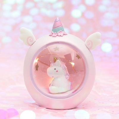 Unicorn Star Night Lamp: Stylish Gift for Girls, Perfect for Reading and Decorative Resin Craft Ornament