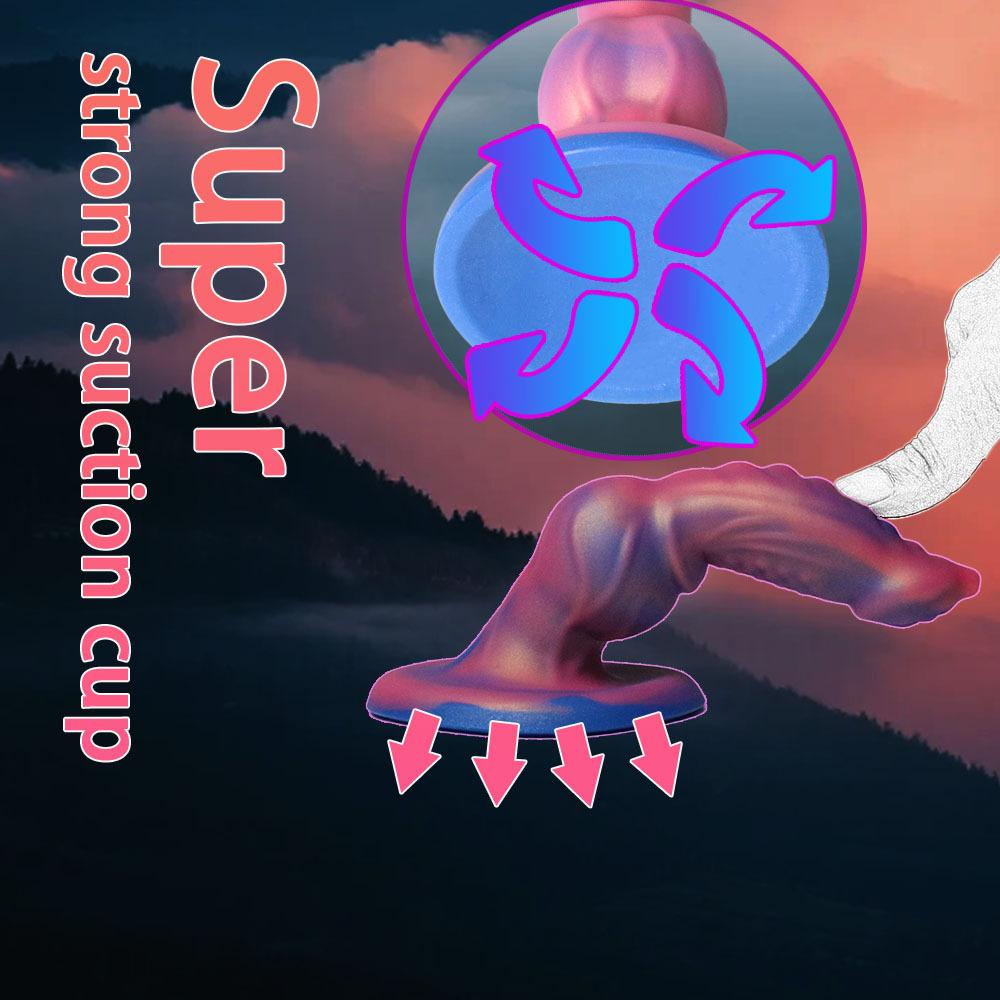 Super Soft Liquid Silicone Anal Plug, Lifelike Realistic Butt Plug Prostate Stimulator, Easy Clean Adult Sex Toys for Men & Women