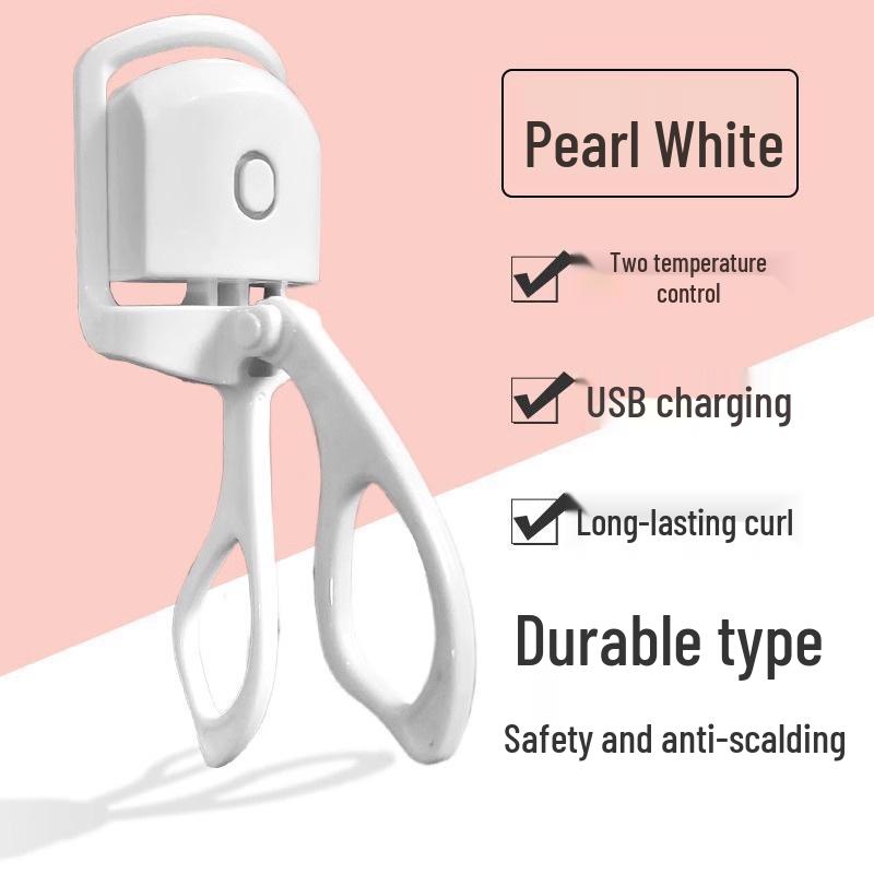 Rechargeable Electric Heated Eyelash Curler – Long-lasting Setting, Safe for Student Dormitories