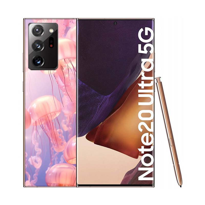Enchanting Neon Jellyfish Phone Case for Samsung A55 A35 A25 A15 A07 A05S A16 A17 A26 A36 A37 A56 A57 Galaxy Note 20 10 A50S A71
