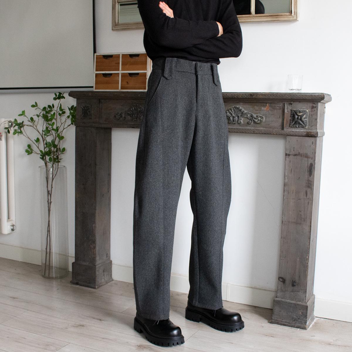 

2025 Unisex Slim Fit Casual Drapey Pants L сірий колір