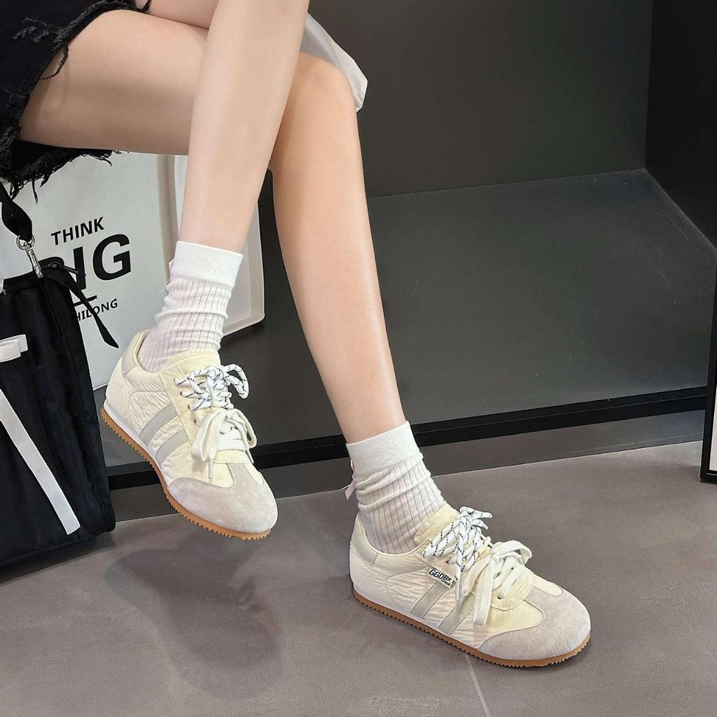 Leather soft-soled Forrest Gump shoes women's 2025 spring new flat-soled comfortable and versatile lightweight casual sports jogging shoes
