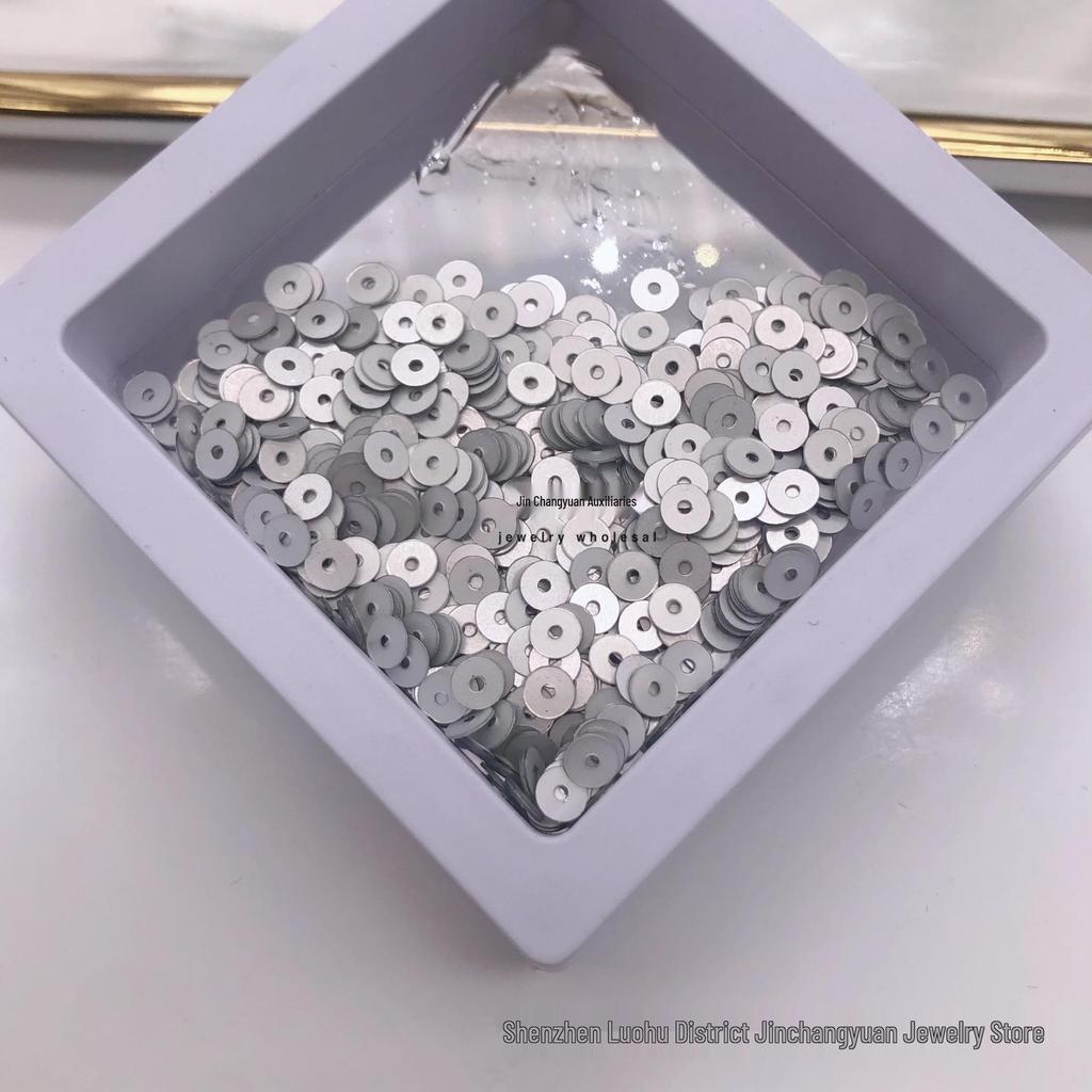 4mm mittelloch bunte Pailletten für DIY-Bastelarbeiten und Bekleidungszubehör