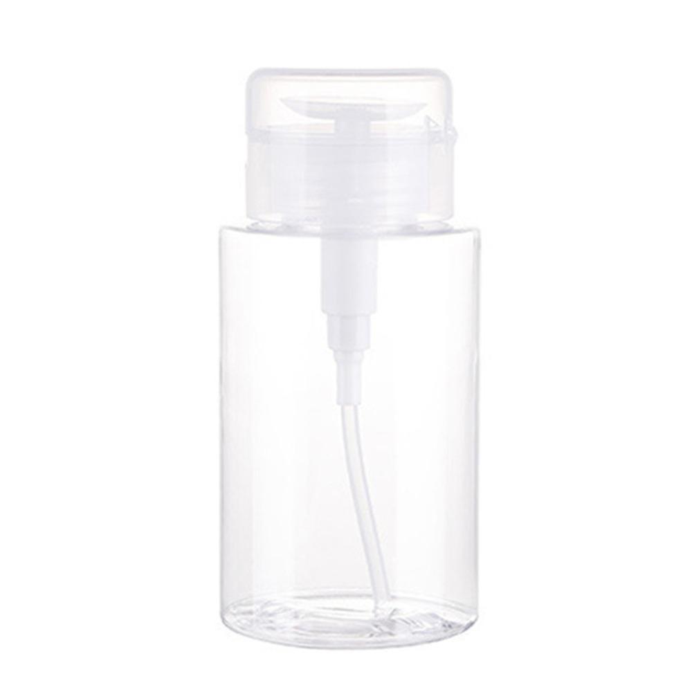 6 Pack Dust Proof Lid Push Down Pump Bottle Leakproof Empty Dispenser  Nail Polish