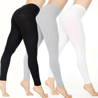 Europejskie i Amerykańskie Bawełniane Legginsy do Jogi z Niskim Stanem, Slim-Fit i Designem Podnoszącym Biodra