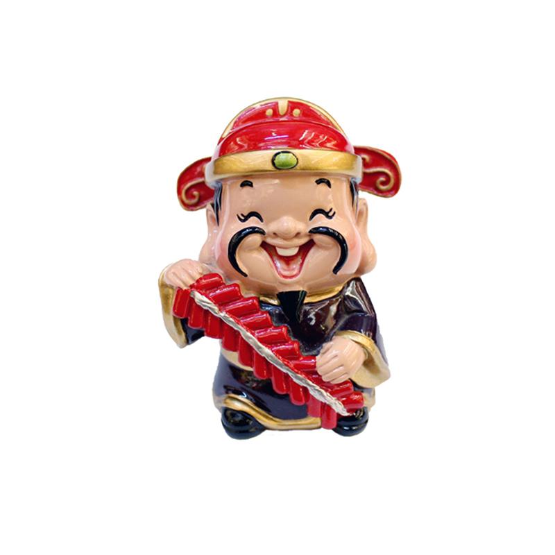 Resin God Of Wealth Mascot Feng Shui God Of Wealth Statue Office Supplies Crafts