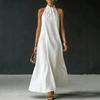 Spring Summer New Women's Off Shoulder Sleeveless Cross Wrap Dress, European American Casual Fashion Dress for Crossborder