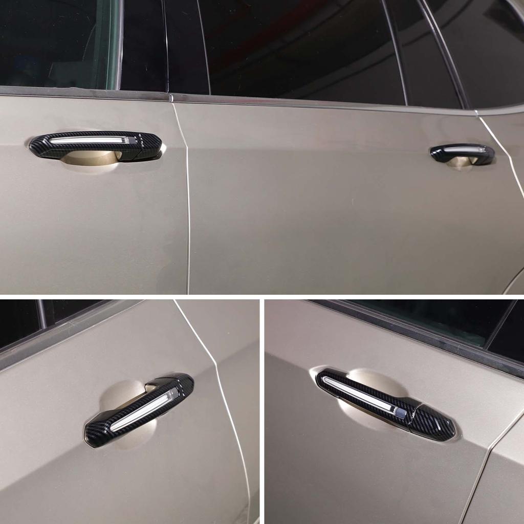 For Cadillac XT4 XT5 XT6 CT4 CT6 ATS CTS XTS ABS Carbon Fiber Exterior Door Handle Protector Exterior Accessories Body Kit