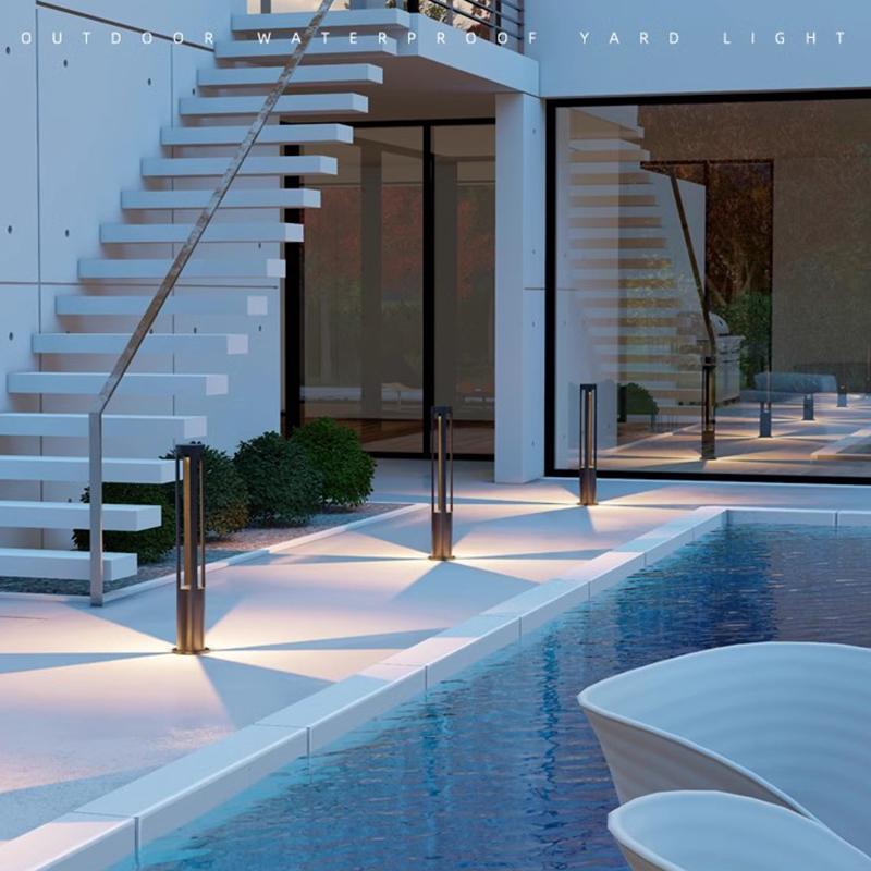Lawn Light Modern LED Outdoor Waterproof Lamp Villa Garden Lawn Landscape Light Outdoor Porch Courtyard Aluminum Lawn Light