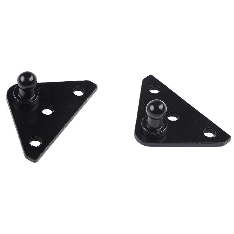 For Bonnet Lifters Direct Replacement Ball Stud Bracket Flat-shaped Mounting Bracket Includes 16 Screws L-type Mounting Bracket