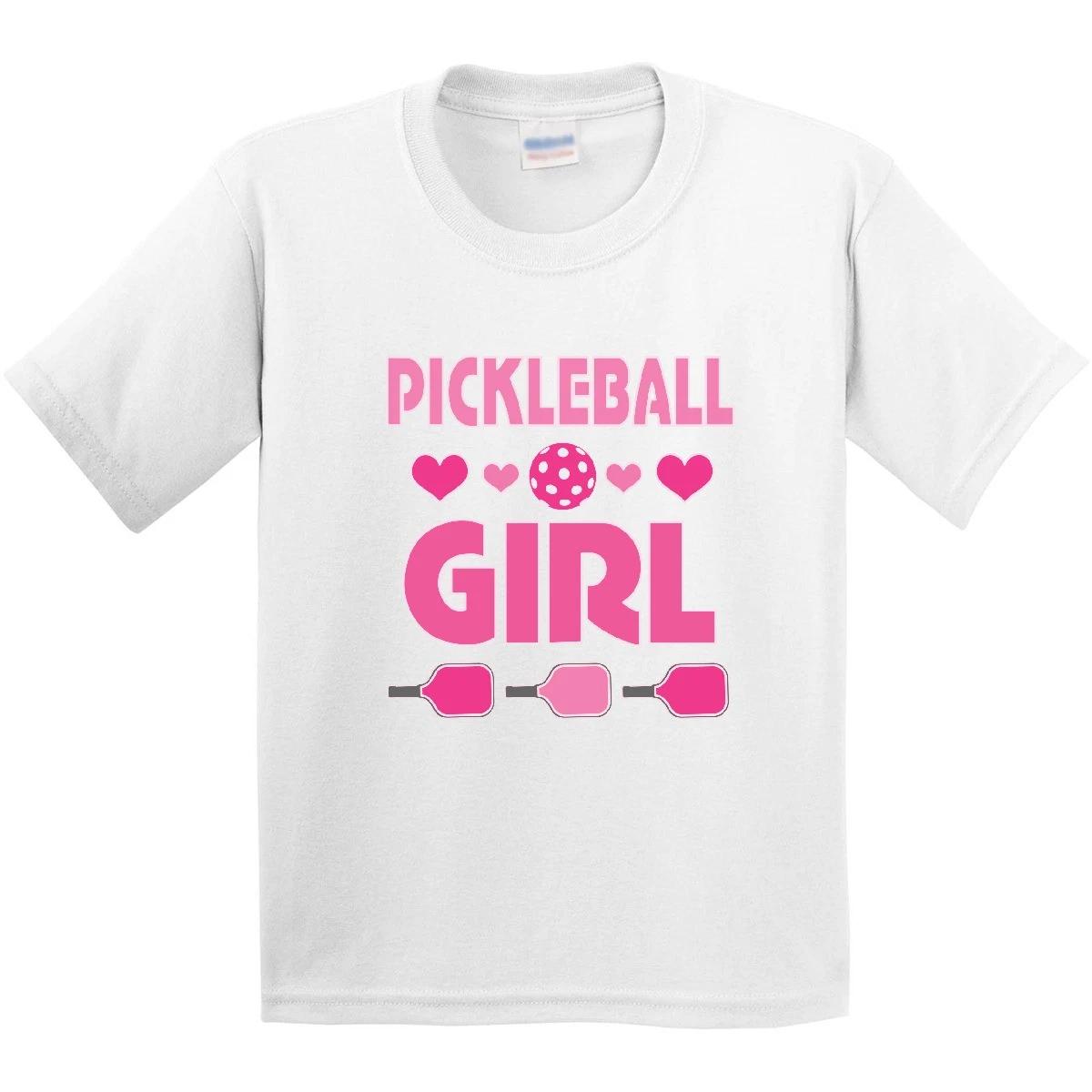 

Inktastic Pickleball Girl Youth T-Shirt Game Clothes Clothing Pink Cute Tee Kids 150