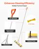 Landscape Rake, 914 mm Wide Head 2590 mm Handle, Large Heavy Duty Aluminum Landscaping Leaf Rake Tool, Asphalt Level for Loosening Soil, Garden &