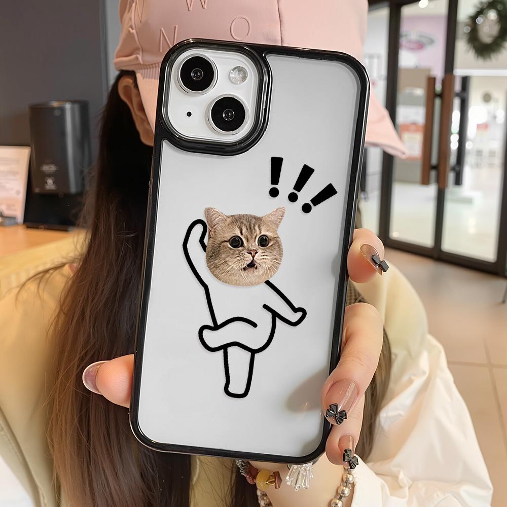 Acrylic Phone Case for iPhone 11 12 13 14 Pro 12 14 16 Pro Max for Samsung A16 A36 A56 S24 FE High-quality Painted Anti-fall Mobile Phone Case