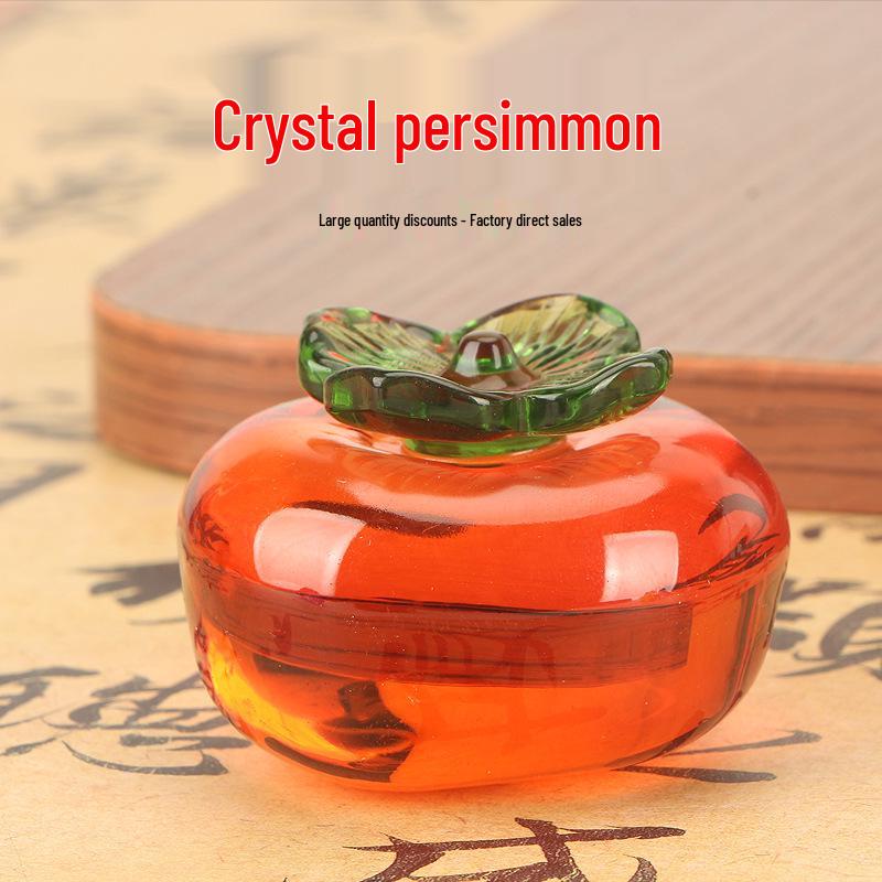 Πολυτελή Κρυστάλλινα Διακοσμητικά Φρούτων: Ροδάκινο, Σταφύλι, Μήλο, Λωτός - Ιδανικό για Διακόσμηση Υπνοδωματίου, Σαλονιού, Γραφείου ή ως Δώρο