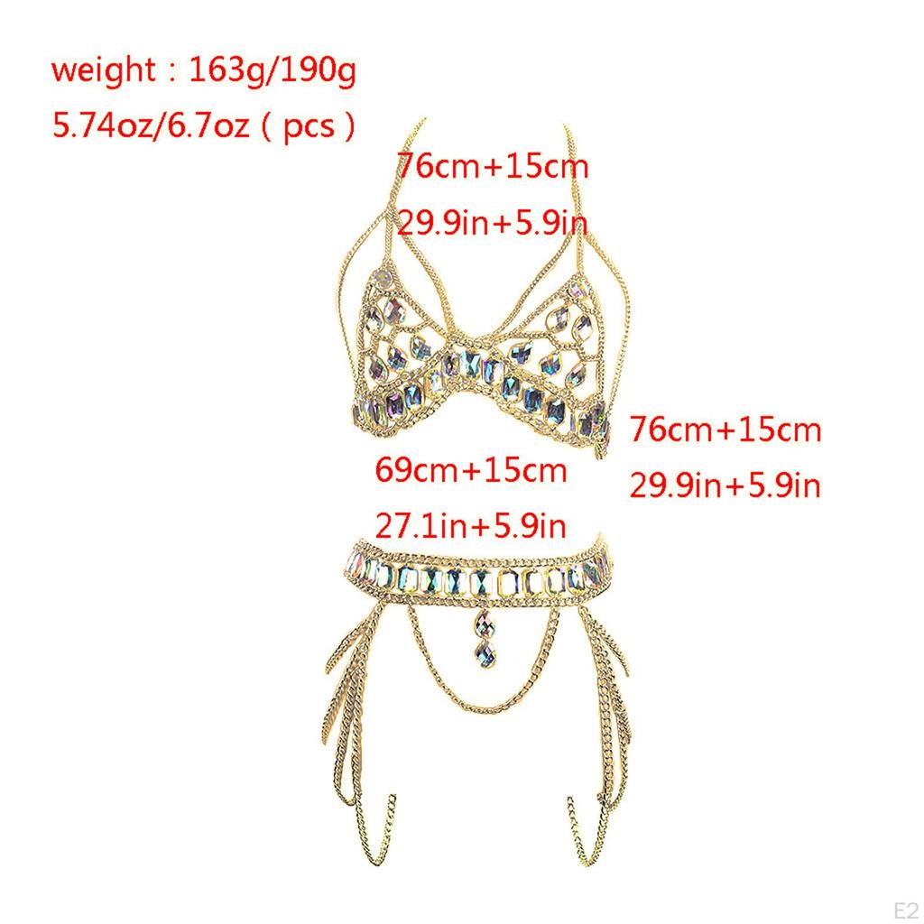 Body Chain Chest for Performance Halloween Music Festival Party Disco