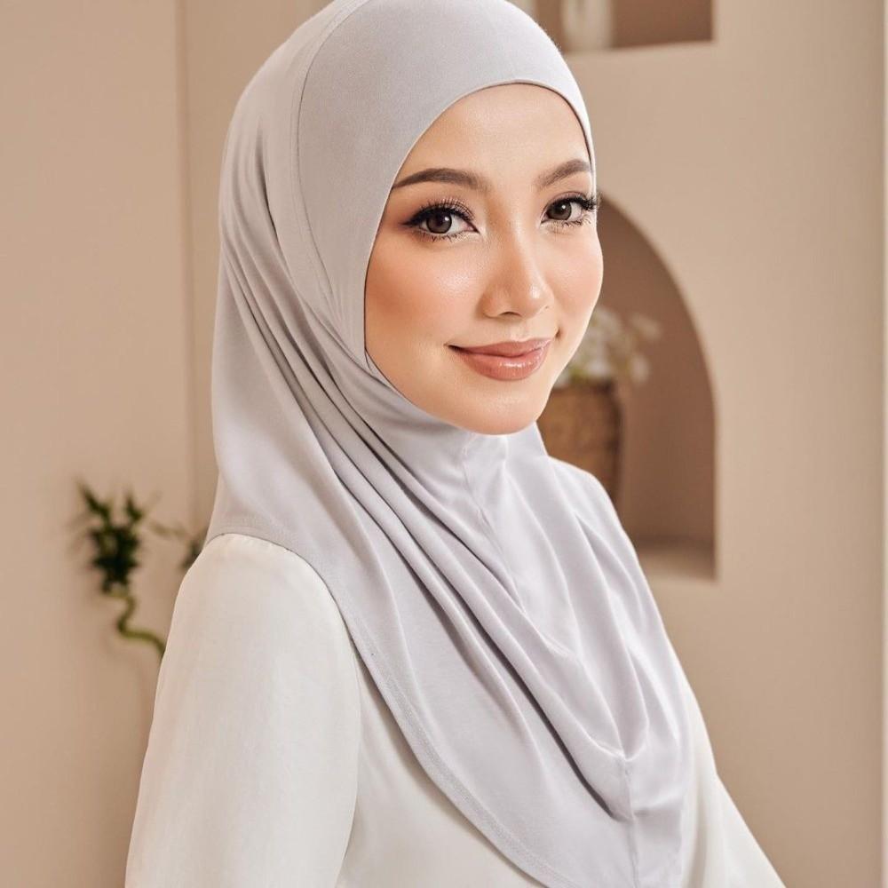 Atmungsaktiver Eid al-Fitr Langer Turban Verstellbarer Hijab Kopfwickel Elegantes Arabisches Damen Kopftuch Täglich