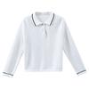 Hacikis Kids' Korean Style Long Sleeve Knit Polo T-Shirt