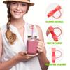 24Pcs Silicone Straw Tip Cover Dust-Proof Drinking Straw Reusable Drinking Straw Cap Cover for 8mm Multicolor Silicone Straw Cap