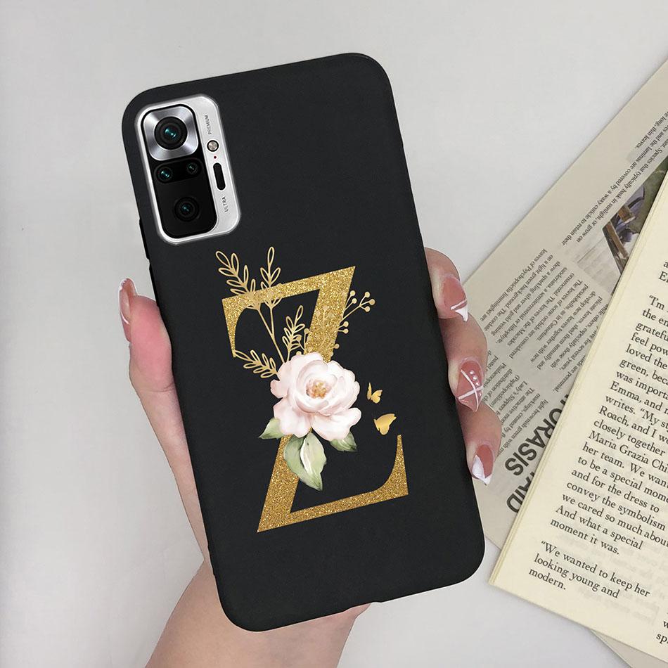 Cute Letters Case For Xiaomi Redmi Note 10 Pro Max 10S 10 S Soft Silicone Back Protective Cover Ultra Thin Slim Phone Case Funda