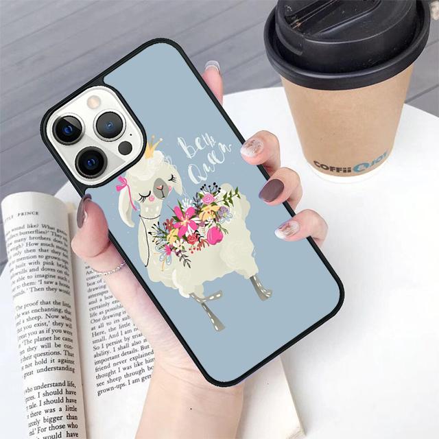 

Cartoon Alpaca Llama phone Case Cover For iPhone 17 Air 16 15 14 Plus For apple 16 11 12 13 Pro Ma coque iPhone 13