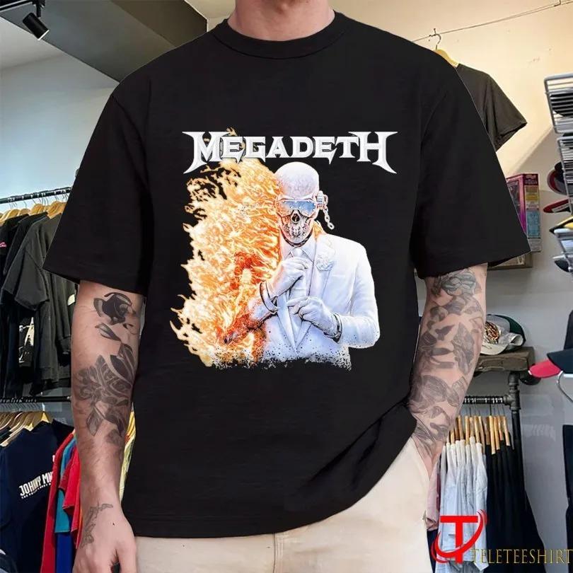 

Megadeth New Album Tour 2026 Graphic Cotton Unisex Shirt Summer O-neck Men s Y2k Hip Hop Style Short Sleeve Tshirt Fan Gift 4XL
