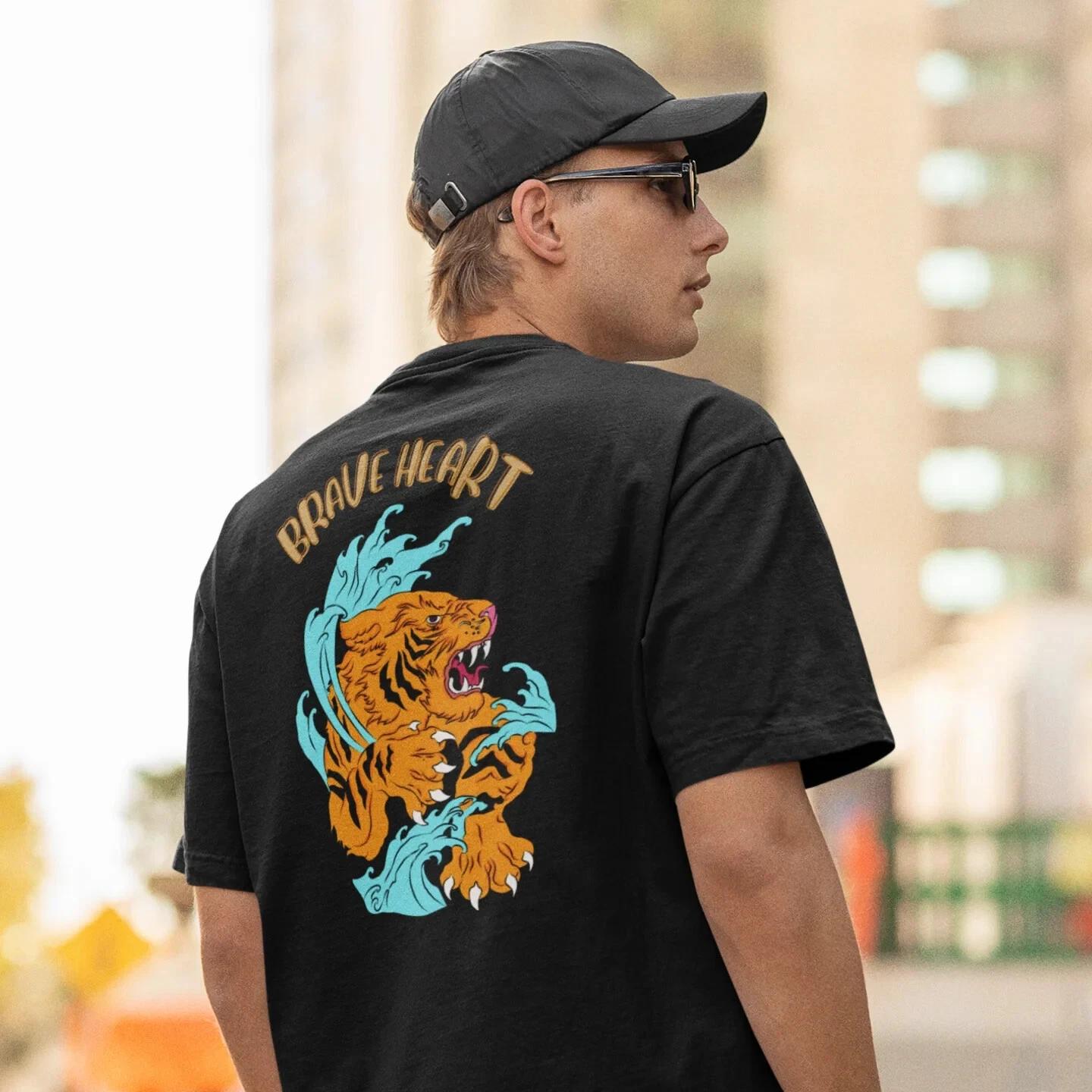 Anime Gamer Streetwear Tee – Oversized Graphic Crew Neck T-Shirt S