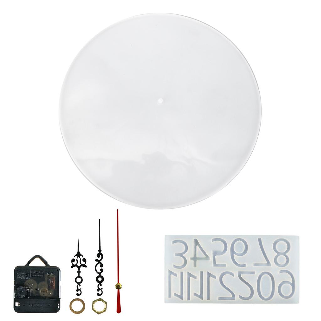 DIY Silicone Mold for Clock Pendulum Unique Clock Decorations Soft Epoxy Resin Mould for DIY Clock Pendulum Crafting