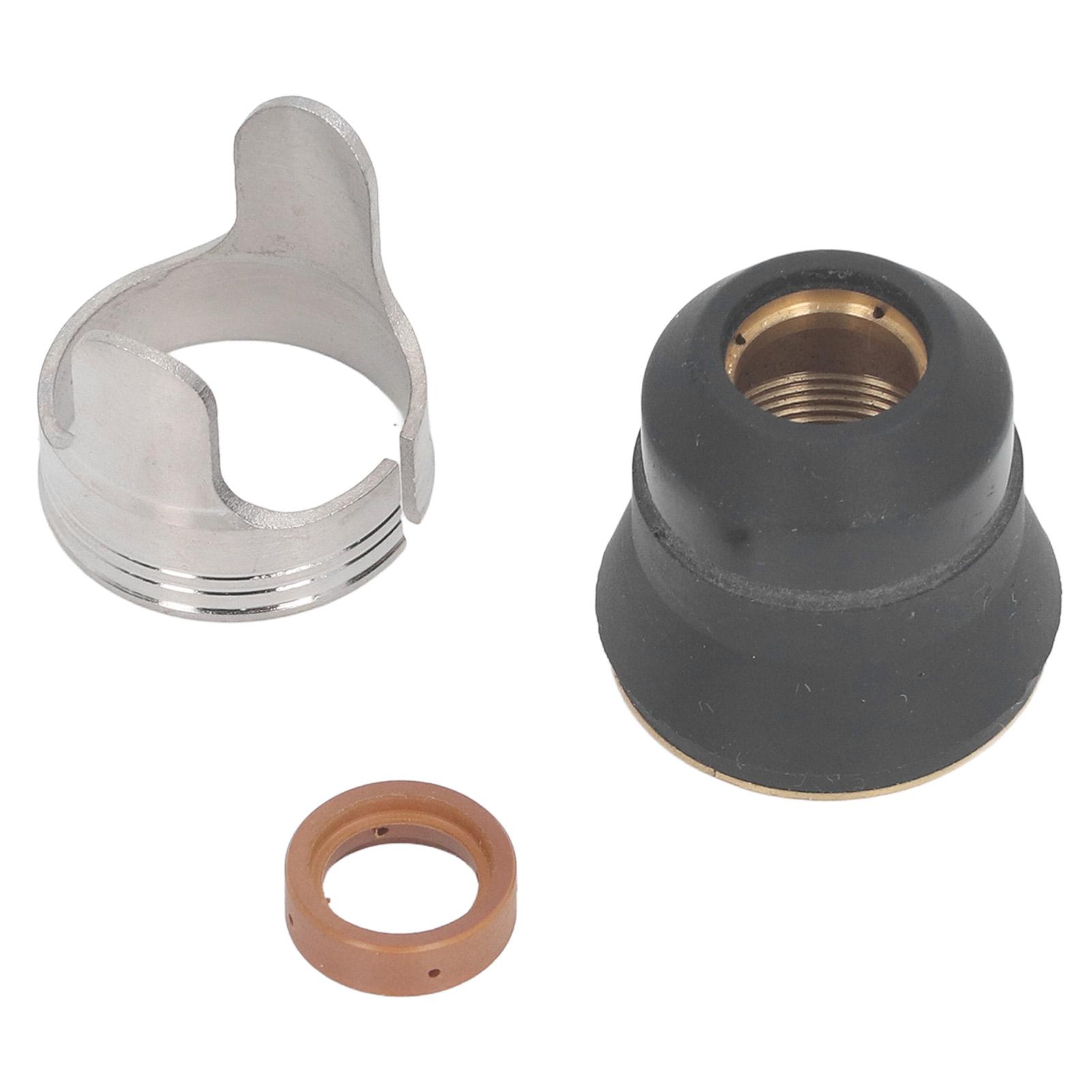 

3 Pieces Plasma Cutter Accessories Tip Protective Cover Spacer Standoff and Swirl Ring for PT60