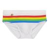 Men Swim Briefs Color Low Waist Tight Fit Sexy Swimwear Beach Wear Tanning Surfing Pride Strips
