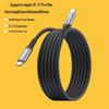 240W Dual USB-C Fast Charging Cable with LED Light for Apple, Android, Huawei Devices.