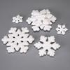 5/10pcs/Pack 8/20cm White Snowflakes Foam Window Decorations  For Christmas Party Decor