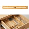 Secure Fit Retractable Drawer Dividers Bamboo Cabinet Storage Partition Divider  Bedroom Dresser
