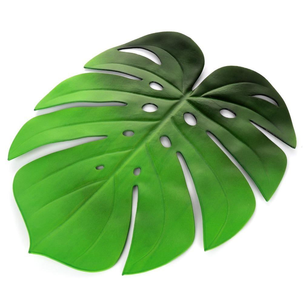 5 Stück Eva Monstera Blatt Platzsets 15,35 x 18,11 Zoll Rutschfest Rutschfest Tischsets Hitzebeständig Hitzebeständig Platzsets
