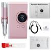 Electric Nail File & Polisher with Base Display - Pen-Style Manicure Grinding & Exfoliating Machine