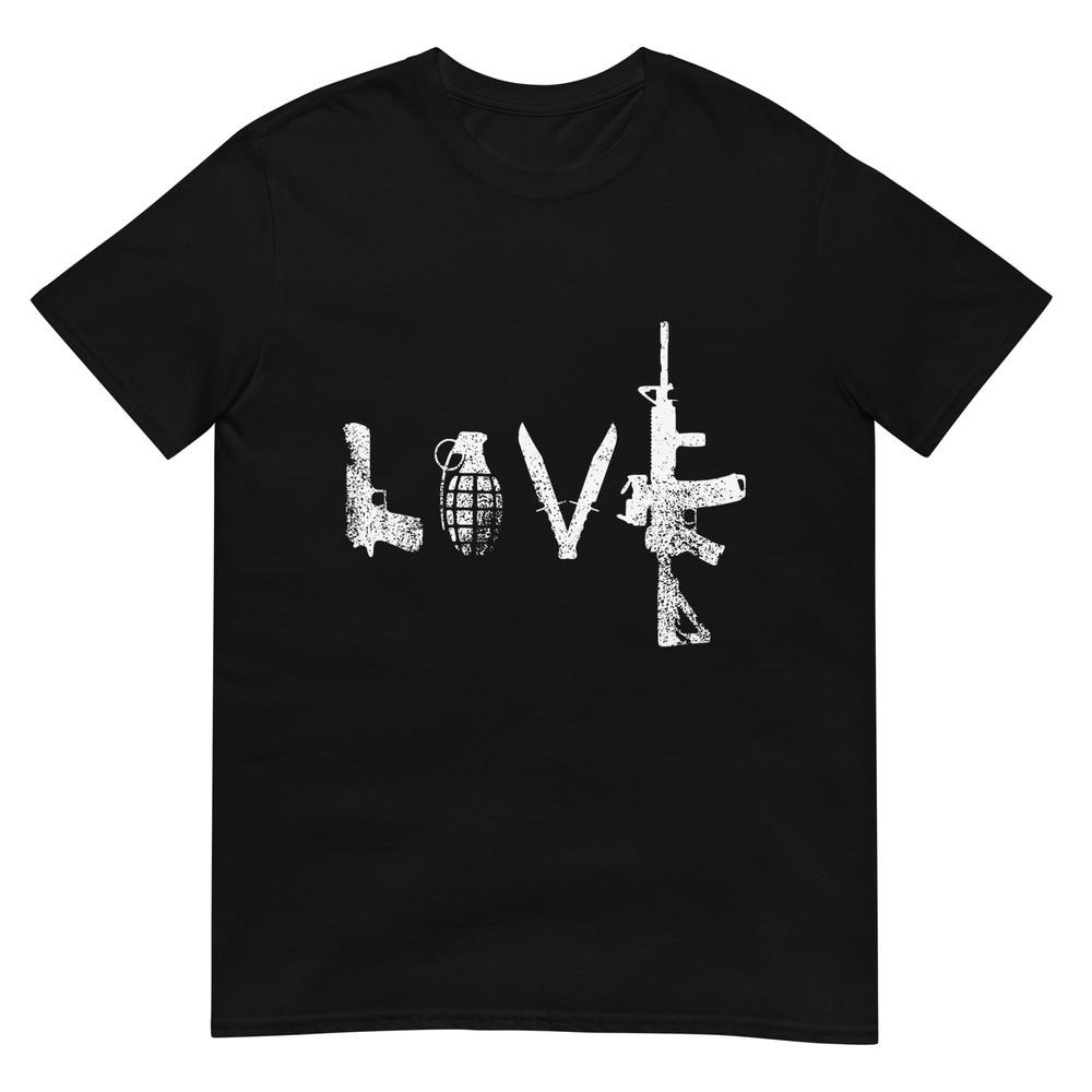 Gun Love Shirt AR15 Handgun Grenade Tee T-Shirt