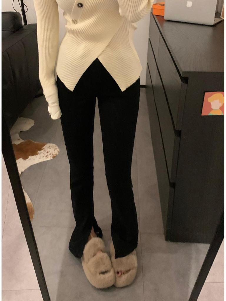 Irregular Design Slimming Knit Sweater Top for Women - Spring/Summer