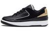 2 Retro Low Negro Metálico Dorado Mujer DX4401-001