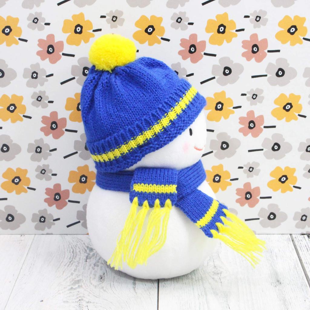 Shinada Snow Daruma Knit Blue (SS) YDN-0168B
